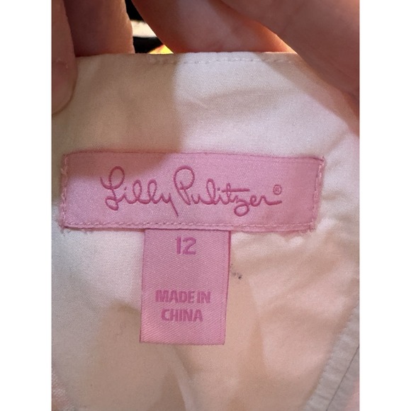 LILLY PULITZER BETSEY DRESS CLASSIC WHITE FALLING FOR YOU FLORAL 12 Strapless - Picture 4 of 9